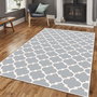 Conceptum Els1913 Alfombra de Terciopelo Gris 80 x 120 cm